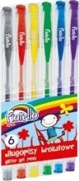 Grand Gelpenn Med Glitter, 6 Farger Grand Gelpenn Med Glitter, 6 Farger