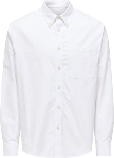ONLY & SONS Onsoxford Ls Shirt Frml Noos White XS ONLY & SONS Onsoxford Ls Shirt Frml Noos White XS