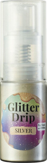GlitterDrip Spiselig Glitter Sølv 10g