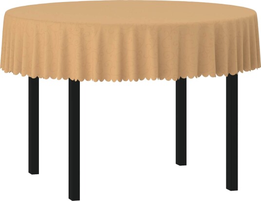 vidaXL Bordduk Rund Beige Ø 180 cm vidaXL Bordduk Rund Beige Ø 180 cm