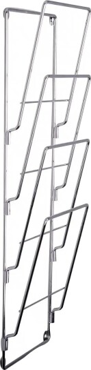 present time Magazine Rack Wire Silver H60CM