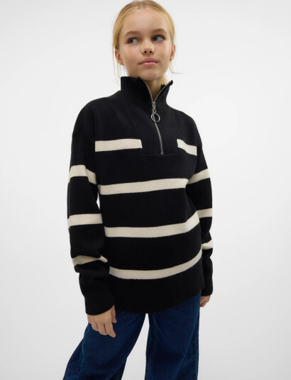 Vero Moda Girl Vmsaba Ls Highneck Blouse Ga Girl Noos Black 116