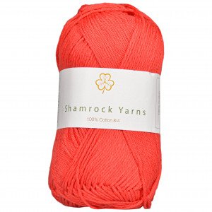 Shamrock Yarns 100% Bomull 8/4 Garn 28 Rød