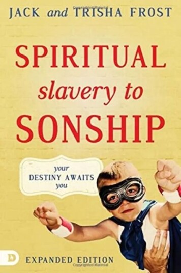 Spiritual Slavery To Sonship Expanded Edition Av Jack Frost