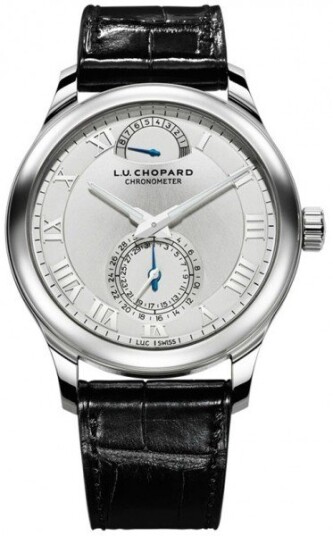 Chopard Herreklokke 161926 1001 L.U.C Quattro Sølvfarget/Lær Ø43 mm