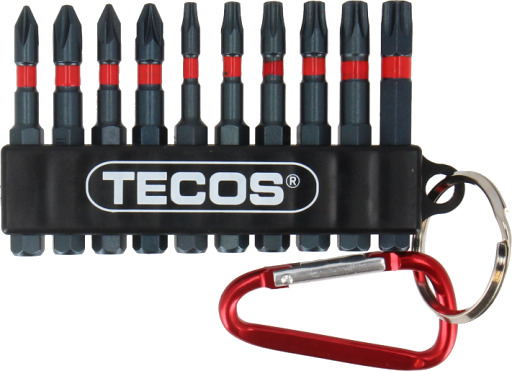 Tecos Impact Bitssæt T-B010r 10 Dele 50Mm Tecos Impact Bitssæt T-B010r 10 Dele 50Mm