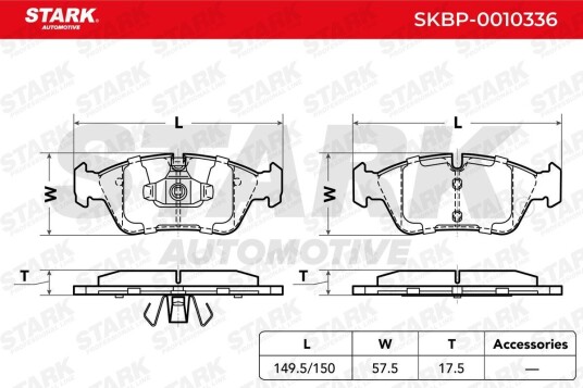 Bremseklosser STARK SKBP-0010336