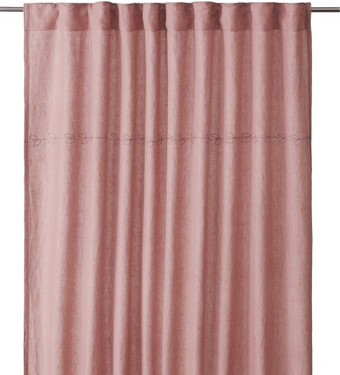 Svanefors Amie gardin Rosa 140 x 280 cm (2 stk) Rosa