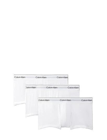 Calvin Klein Low Rise Trunk 3Pk - White - M