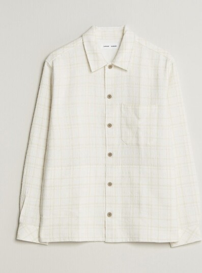 Samsøe Samsøe Damon Checked Overshirt Silver Birch Samsøe Samsøe Damon Checked Overshirt Silver Birch