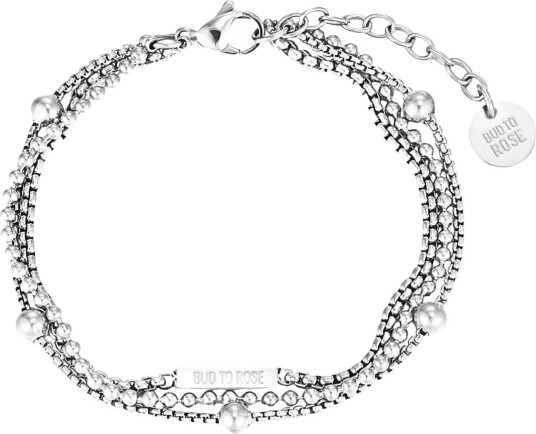Bud To Rose Sacramento 3 Row Bracelet Silver   Silver   ONE SIZE