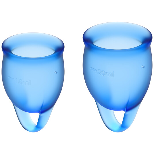 Satisfyer Feel Confident Menstrual Cup  Dark Blue