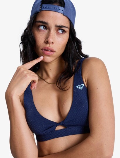 Roxy Roxy Shine Elongated Bra Navy XXL