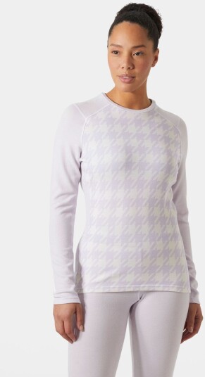 Helly Hansen Dame Lifa Merino Midtvekt Graphic Crew Basislag Lilla Lilla S Helly Hansen Dame Lifa Merino Midtvekt Graphic Crew Basislag Lilla Lilla S