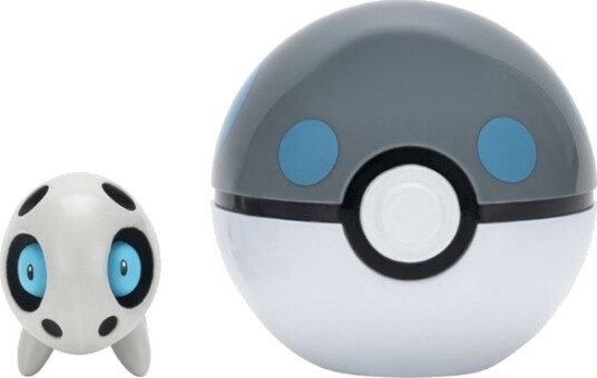 Pokémon Figursett – Clip "N" Go med Heavy Ball – Aron
