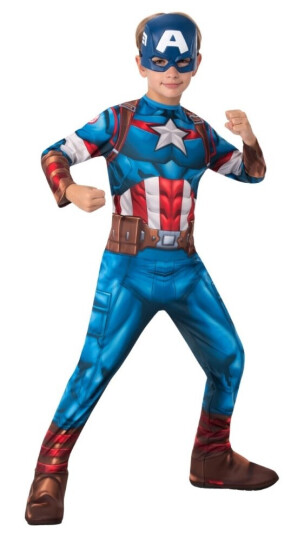 Captain America Classic Avengers Børnekostume Str. M