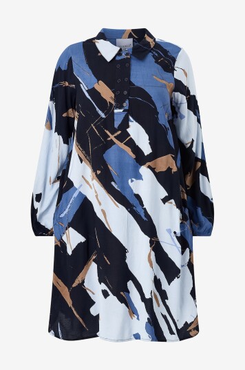 Zhenzi Kjole Zh anity 1206 L/S Blå