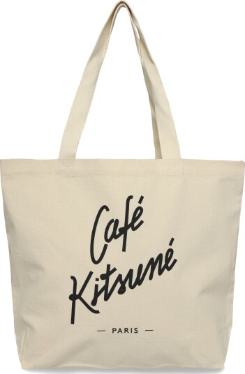 Maison Kitsune Tote Bag Cafe Kitsune Lt Cream ONE SIZE
