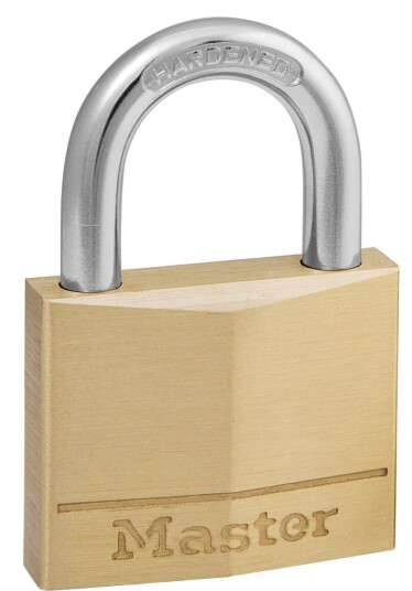 HENGELÅS 140EURD MESSING 40mm 6 4 PINS MASTERLOCK SV PN B