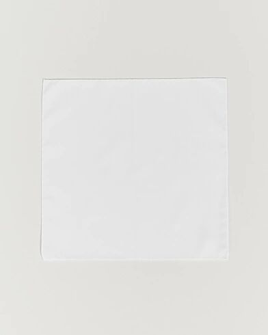 Boss Cotton Pocket Square White