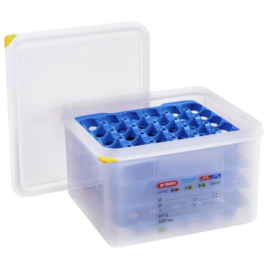 Araven Eggboks GN 2/3; Størrelse GN 2/3 35.4x32.5x20 cm LxBxD; Transparent Araven Eggboks GN 2/3; Størrelse GN 2/3 35.4x32.5x20 cm LxBxD; Transparent