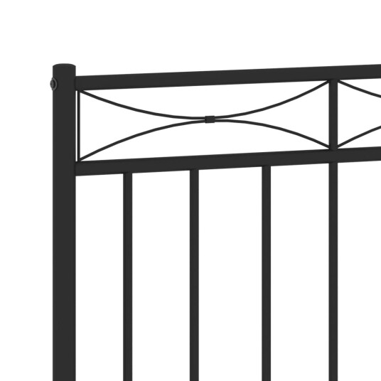  Sengegavl i metall svart 75 cm 8721012210264
