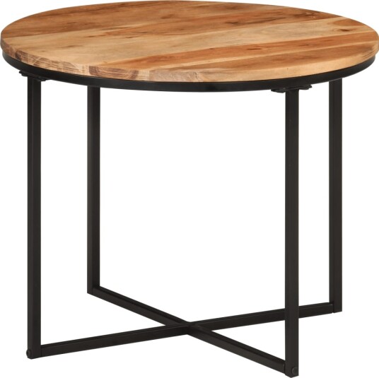 vidaXL Salongbord 55x55x45 cm heltre akasie og jern