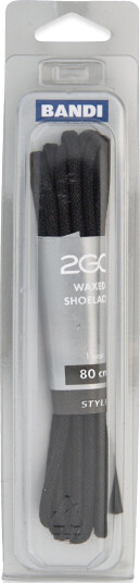 2GO 2Go Shoelace 589 - Black - 80 cm