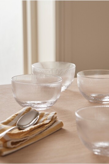 Ellos Home   Skål Vanity 4 pakning Ø 12 cm   Transparent