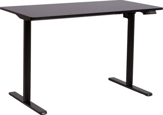 Skrivebord HOME4YOU Ergo Light med 1 motor 120x60x72,5–117,5 cm Svart - Svart