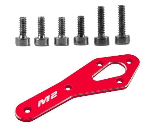 OMP OSHM2318R Tail Motor Reinforcement Plate Red