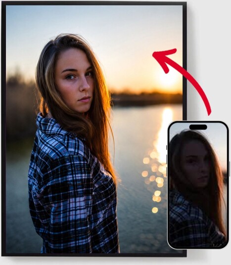Personalisert Plakat Kontrastbilde AI Plakat