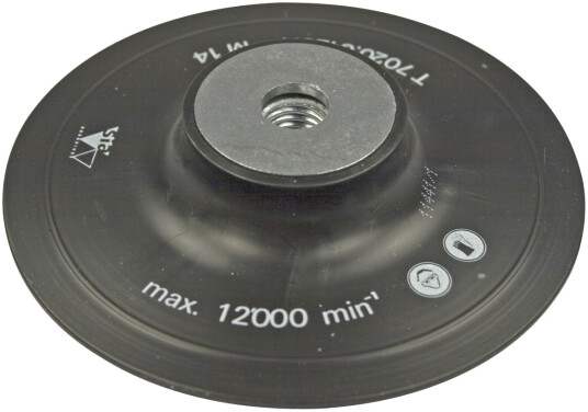 Bakplate til fiber rondell hard Ø125ÃM14