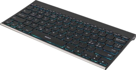 Deltaco Mini Trådløs Nordisk Tastatur Bluetooth med Bakgrunnsbelysning Svart Deltaco Mini Trådløs Nordisk Tastatur Bluetooth med Bakgrunnsbelysning Svart