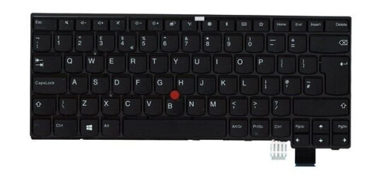 Lenovo Chicony - Brbart tastatur - til utskifting - Engelsk - Storbritannia - Svart
