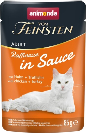 Animonda Vom Feinsten Våtfôr Adult Raffinesse I Saus Med & Kylling Kalkun 48 X 85 G
