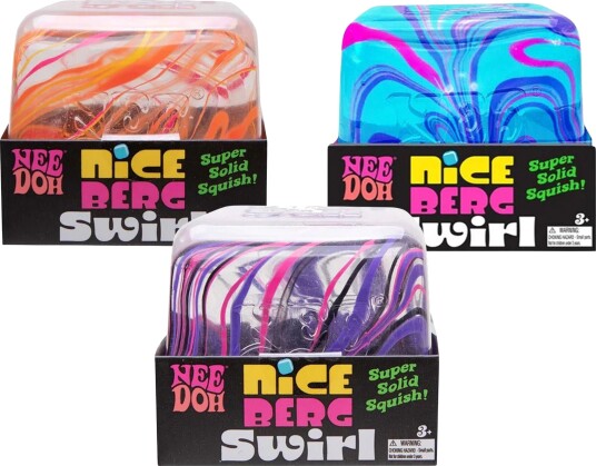 NeeDoh Niceberg Swirl Stressball Blandet NeeDoh Niceberg Swirl Stressball Blandet