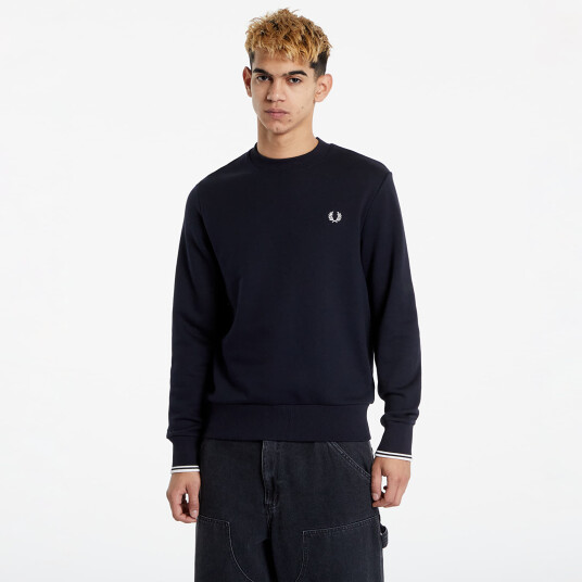 Fred Perry Crew Neck Sweatshirt - Navy - M Fred Perry Crew Neck Sweatshirt - Navy - M