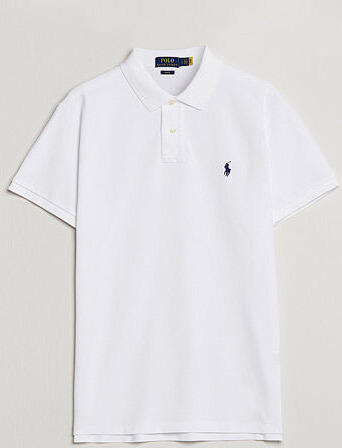 Polo Ralph Lauren Slim Fit Polo White Polo Ralph Lauren Slim Fit Polo White
