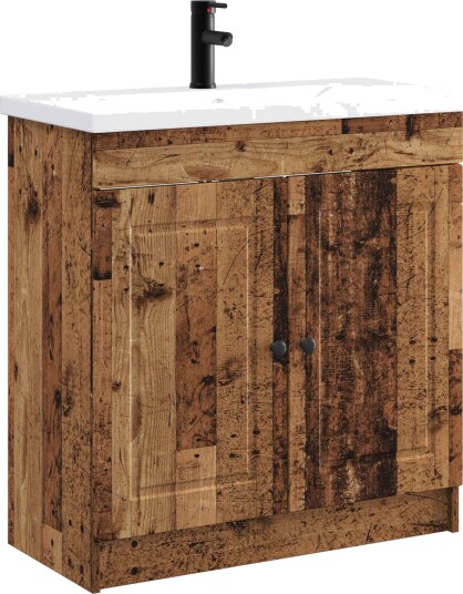  Baderomsinnredningssett Gammelt tre 56 x 37,5 x 81 cm