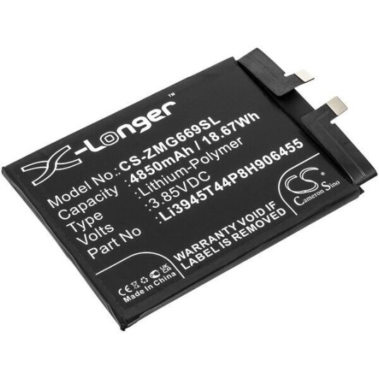 ZTE NX669J batteri (4850 mAh 3.85 V, Sort)