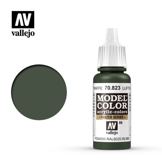Vallejo Luftwaffe Camouflage Grønn 17ml Modellfarge 70.823