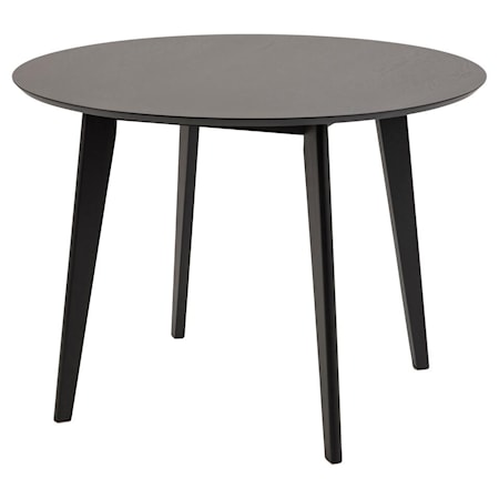 Nordform Sture Spisebord Ø105 cm Eikefiner/ Gummitre Sort 1686745-01-0 1591302-01-0