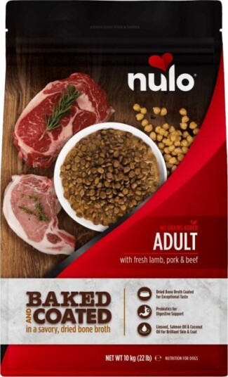 Nulo Dog Adult Baked & Coated Fresh Lamb Pork & Beef 10 kg