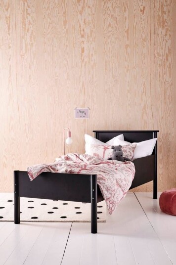 Jotex ZARAGOZA barneseng 70x160 cm Svart matt 1559632-02-0 1559632-03-0