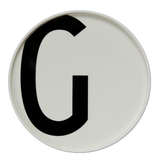 Design Letters tallerken G