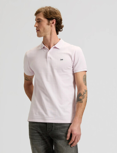 Lee Jeans Pique Polo   Pink   M x 00