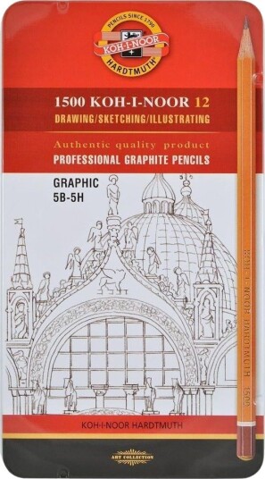 Koh I Noor Grafittblyant 1502/Iii 5B-5H, 12 Stk (166869)