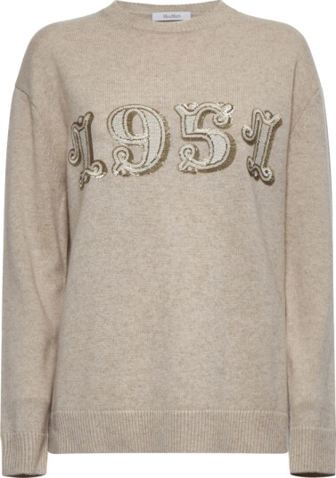 Max Mara Dame Strikkevarer Beige L, Max Mara Dame Strikkevarer Beige L,