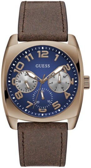 Guess Herreklokke GW0792G4 Multifunction Blå/Lær Guess Herreklokke GW0792G4 Multifunction Blå/Lær